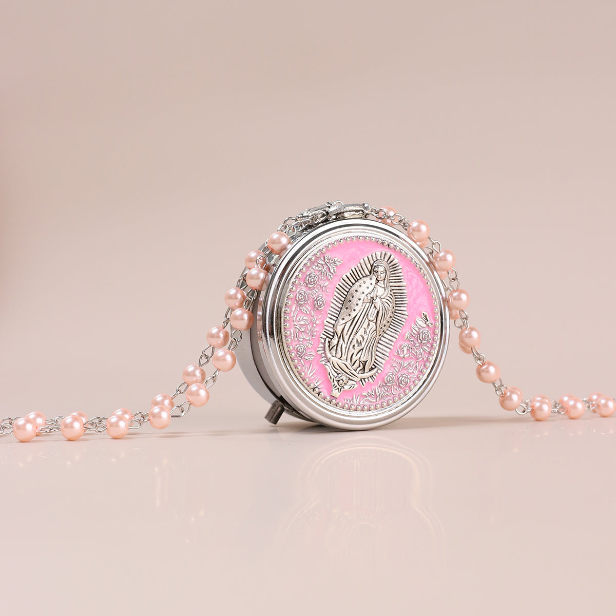 Glass Pearl Beads Catholic for men and women,Hematite Stone Saint Benedict Rosary,Bead Necklace