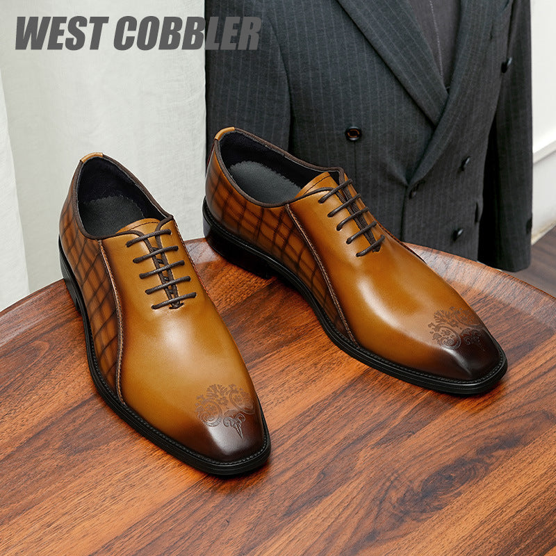 Carved British Style Oxfords Business Dress Shoes