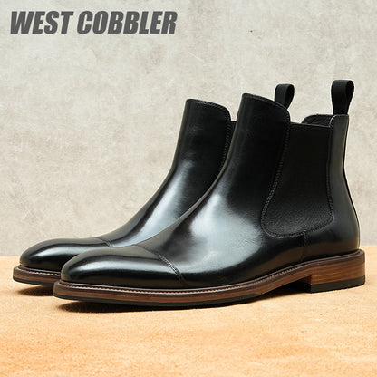 Chelsea Leather Boots Gentleman's Business Dress Leather Boots