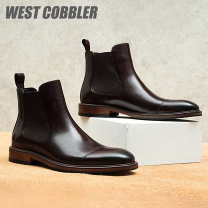 Chelsea Leather Boots Gentleman's Business Dress Leather Boots