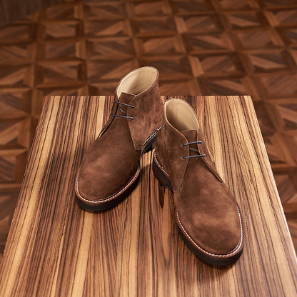 Chukka Boots Handmade Casual Leather Shoes