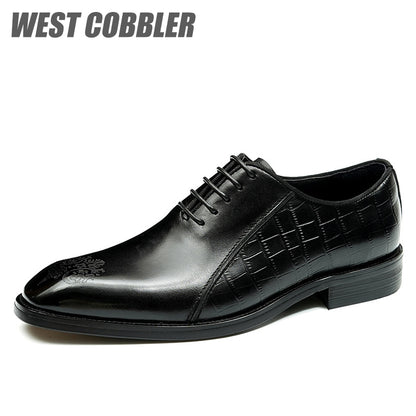 Carved British Style Oxfords Business Dress Shoes