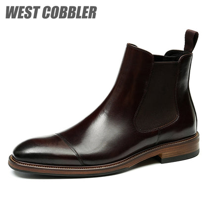 Chelsea Leather Boots Gentleman's Business Dress Leather Boots