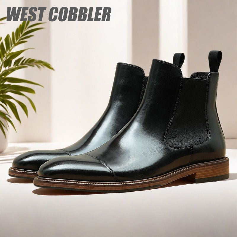 Chelsea Leather Boots Gentleman's Business Dress Leather Boots