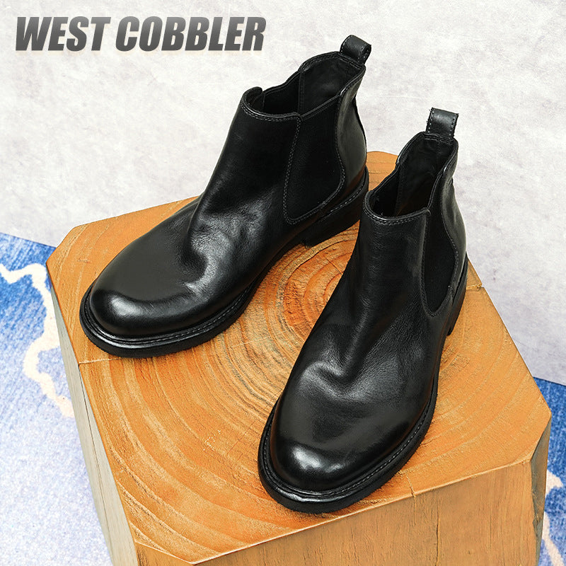 Chelsea Leather Boots Gentleman's Business Dress Leather Boots