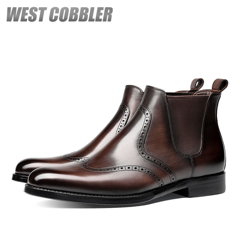 Men's Chelsea Boots Mens Genuine Leather Dress  Boots