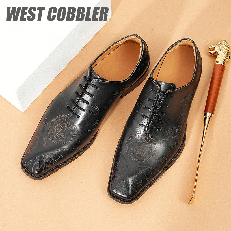 Sculpted British Style Oxford Shoes