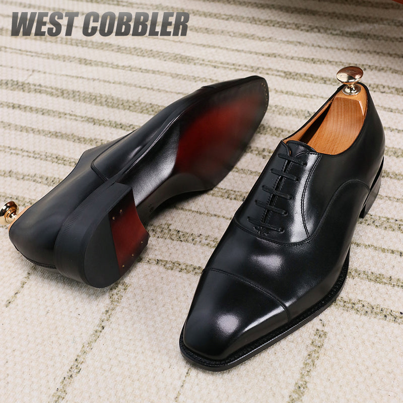 Goodyear Craft Cow Leather Sole Oxford Shoes|Piano Bottom British Style Business Leather Shoes