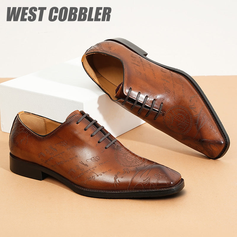 Sculpted British Style Oxford Shoes