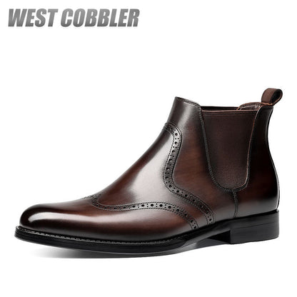 Men's Chelsea Boots Mens Genuine Leather Dress  Boots