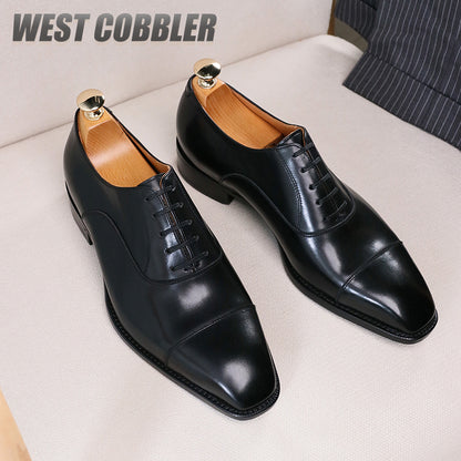 Goodyear Craft Cow Leather Sole Oxford Shoes|Piano Bottom British Style Business Leather Shoes