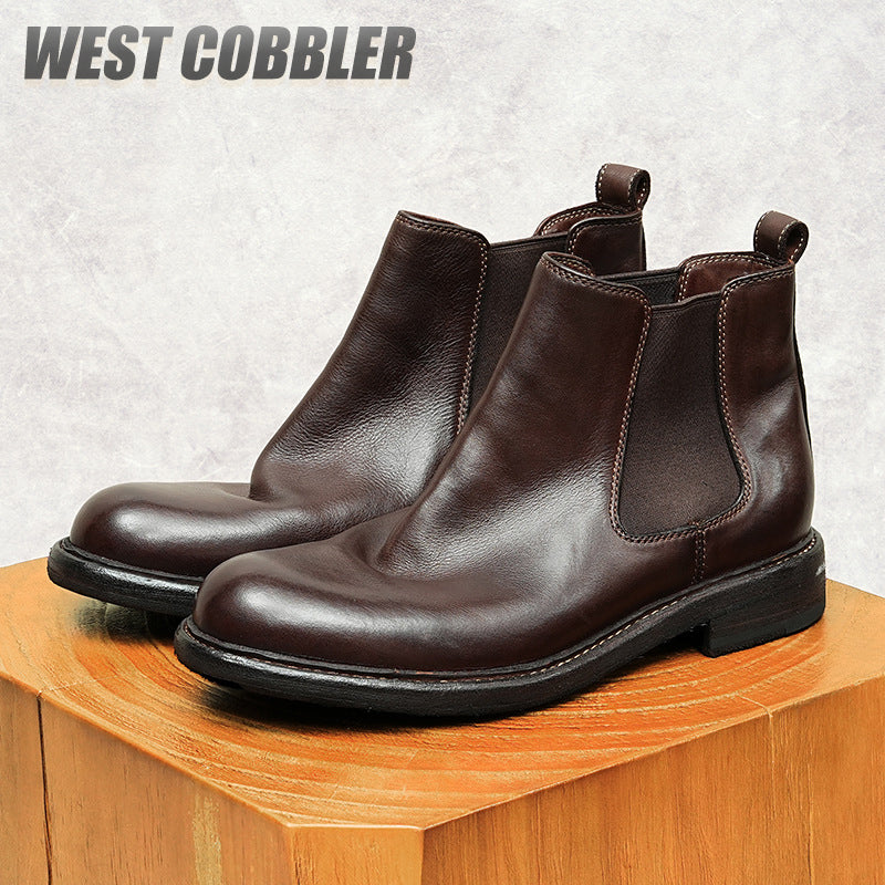 Chelsea Leather Boots Gentleman's Business Dress Leather Boots