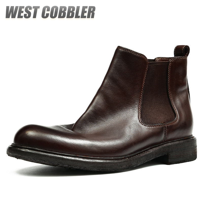 Chelsea Leather Boots Gentleman's Business Dress Leather Boots