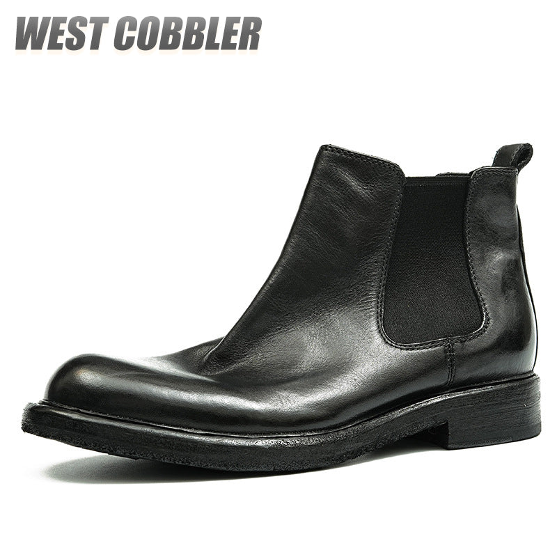 Chelsea Leather Boots Gentleman's Business Dress Leather Boots