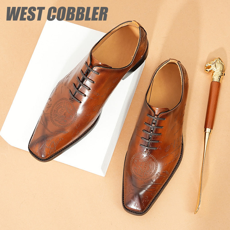 Sculpted British Style Oxford Shoes