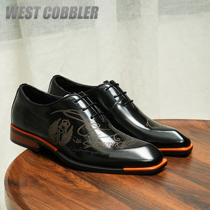 British Style Patent Leather Shiny Oxford Shoes| Brogues