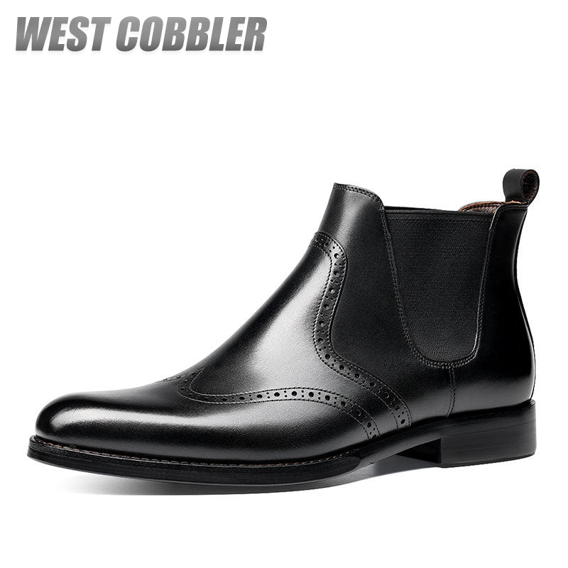 Men's Chelsea Boots Mens Genuine Leather Dress  Boots